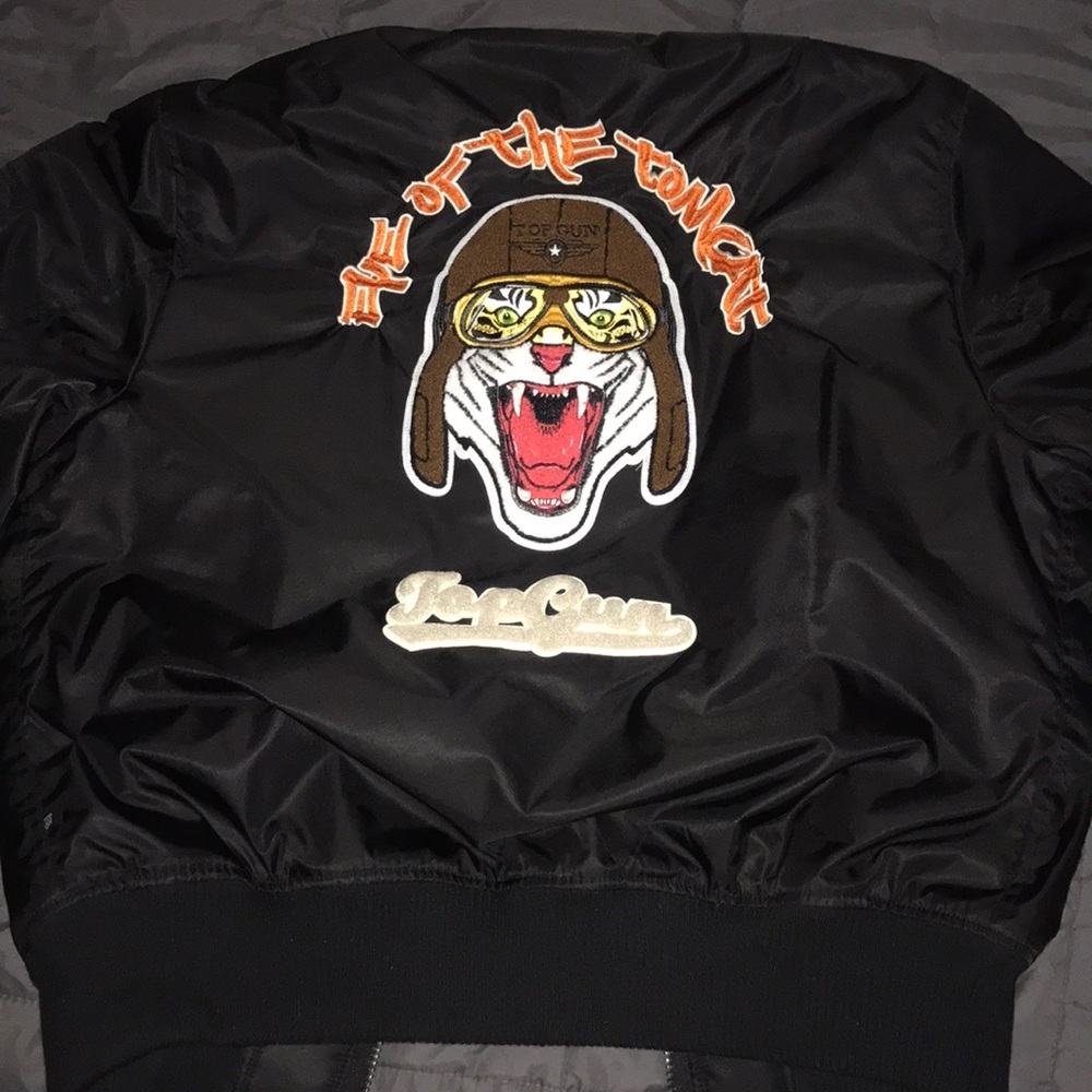 TOP GUN JACKET XL(Runs Small) REVERSIBLE - Picture 2 of 3